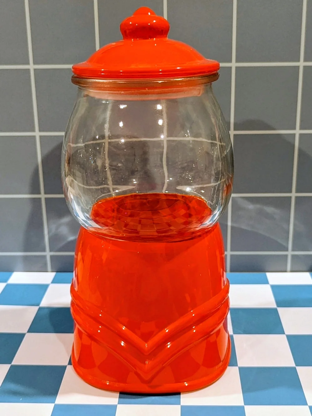 Target Orange Glass Candy Jar with Lid - Home Accents
